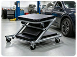 40" 2-in-1 Mechanic Creeper Seat with 360&deg Swivel Casters, Heavy Duty Metal Frame Auto Repair 77919436