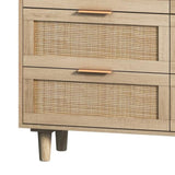 43.31"6-Drawers Rattan Storage Cabinet Rattan Drawer,for Bedroom,Living Room,Natural W75784347