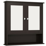 Brown bathroom cabinet with mirror 21636181