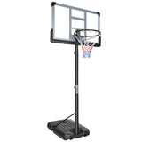 ZNTS Portable Basketball Hoop System Stand Height Adjustable 6.6ft - 10ft with 44 Inch 50516123