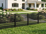 4Panel Solid Fir Wood Outdoor Privacy Screen, NoDig AC Unit Cover Fence with Ground Stakes, 25830153