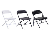 4pcs Elegant Foldable Iron & PVC Chairs for Convention & Exhibition Black 33457557