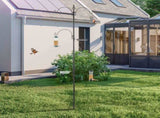 93inch Iron With four Hooks, With Bird Feeder Black Courtyard Bird Feeder 24093380