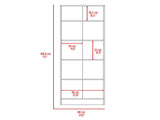 Buxton Rectangle 2-Door Storage Tall Cabinet Light Oak and Black Wengue B06280490