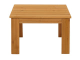 Wooden Square Side End Table Patio Coffee Bistro Table Indoor Outdoor Natural 59916262