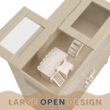 Hamster Cage,Rat Cage Wood with Independent Storage Cabinet,House for Chinchilla with Guinea Pig W1850P168639