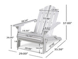 HOLLYWOOD FOLDABLE ADIRONDACK CHAIR 62399.00WHI