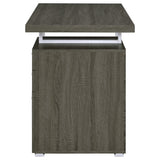 Weathered Grey 3-drawer Reversible Office Desk B062P145661