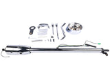 32"GM Steering Column Tilt Auto No Key Universal W/ 9 Holes Wheel Adapter Chrome 28276151