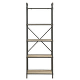 Antique Oak and Sandy Grey 5-tier Bookcase B062P184588