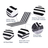 2PCS Set Outdoor Lounge Chair Cushion Replacement Patio Funiture Seat Cushion Chaise Lounge Cushion W41946545