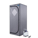Full Size Portable Grey Steam Sauna tentPersonal Home Spa, with Steam Generator, Remote Control, W782109880