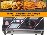 EH81 2500W MAX 110V 6.3QT/6L Stainless Steel Single Cylinder Electric Fryer US 44109609