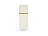 Arched Small Bookcase,Arched Storage Cabinet,Wooden Modern Arched Top Bookshelf 3 Shelves,White 11796895