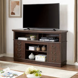 Retro TV Stand Storage for TVs up to 65'', Mid Century Modern TV Stand & Entertainment Center W2275P210044