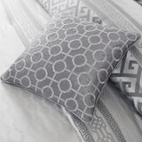 7 Piece Comforter Set Grey King B03596856