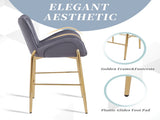 28.75inch Counter Height Bar Stools Set of 2, Bar Height Arm Chairs, Velvet Fabric Stools with N762P199823E