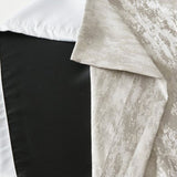 Jacquard Lined Total Blackout Rod Pocket/Back Tab Curtain Panel B03599816