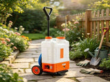 Battery Powered Backpack Sprayer with Cart, 4 Gallon Wheeled Tank, 0-94 PSI Adjustable Pressure, 8 42341502