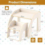 kids furniture set with 1 kids table and 1 chair White 51493923