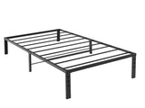 Black Twin Size Simple Basic Platform Metal Bed Frame - 14 Inch Bed Height 17683772