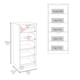 FM FURNITURE Olijato 5-Drawer Dresser for Nurseries and Bedrooms Modern Space-Saving Storage, B128P301391