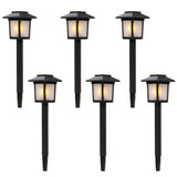 ZNTS 6pcs Waterproof Solar Torch Light Outdoor Decorative Lighting with Flickering Dancing Flames Auto 56418927