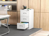 3 Drawer Metal Vertical File Cabinet with Lock and Card Slot Office Home Vertical File Cabinet for 09981331