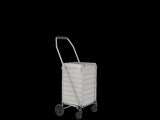 Shopping Cart with Shelf,Grocery Cart on Wheels, Foldable Utility Shopping Carts with Double Basket 83512660
