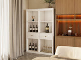 31.5x66.73x15.75inch White Two Side Storage Cabinet With Drawers for Bedroom, Living Room, Bathroom W5290P533268