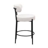 Woker Furniture Modern Counter Height Stools Set of 2, Uphsoltered 26" Seat Height Barstools with W1567P147206