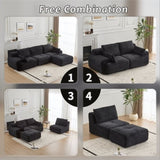 Modern Memory Foam Compressed Sofa,Large Sectional Couches for Living Room,Pet-Friendly Cloud 00806510
