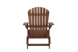 Wooden Outdoor Folding Adirondack Chair Set of 2 Wood Lounge Patio Chair for Garden,Garden, Lawn, W1390124961
