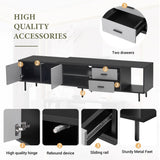 Modern TV Stand for 80'' TV with 2 Doors, Media Console Table, Entertainment Center with Large N710P188172B