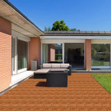 27pcs Wood Interlocking Deck Tiles 11.8"x11.8", Waterproof Flooring Tiles for Indoor and Outdoor, 87533967