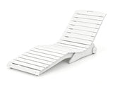 HDPE In-Pool Lounge Chair with Rear Rolling Wheels, 450 LBS Capacity S-Curve Ergonomic Pool Chaise 38992760
