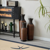 Desktop Vase, Brown Decorative Floor Vase, Classic and Neat Floor Vase, High Independent Flower W2796P261490