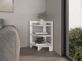 White Corner Shelf with 3 Shelf B062P252159
