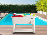 80QT 87.5*38.5*91cm Rectangular Plastic Box Iron Leg Tube Freezer Insulation 89582455