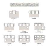 Compression Sofa,Convertible Floor Sofa Bed with Fixed-Shape Frame, Loveseats Boneless Modular 16877438