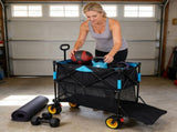 Big large capacity Folding cart Extra Long Extender Wagon Folding Wagon Garden Shopping Beach 74132337