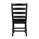 ZNTS Contemporary Black Finish Side Chairs Set of 2 Dining Wooden Kitchen Dining Furniture Casual Style B011P188441