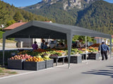 12X20FT Carport Car Port Canopy Grey without Sidewalls 70083042