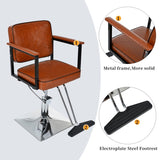 ZNTS Classic Barber Chair,Styling Salon Chair with Hydraulic Pump Swivel Barber Chair,for Beauty Salon WF323429AAR