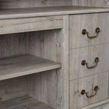 Traditional TV Media Stand Farmhouse Rustic Entertainment Console for TV Up to 65" with Open and W1758109216