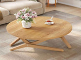 Round 2-in-1 Transformer Coffee Table with Adjustable Height, 16.5" for Coffee Table, 29.5" for N735P369877N