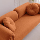 68.5" Modern Lamb Wool Sofa With Decorative Throw Pillows for Small Spaces W848P152953