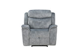 Mariana Silver Gray Fabric Manual Recliner Chair B2726P250940