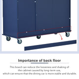 Rolling Mobile Kitchen Island with Drop Leaf - Solid Wood Top, Locking Wheels & Storage Cabinet 52.7 00868324