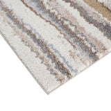 Watercolor Abstract Stripe Woven Area Rug B03597963